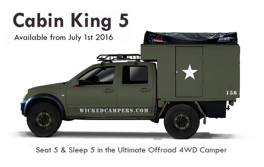 4WD Cabin King 5-Sleeper – 4WD Hire Australia